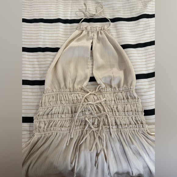 Oh Polly Dresses & Skirts - Oh Polly Cream Backless Dress